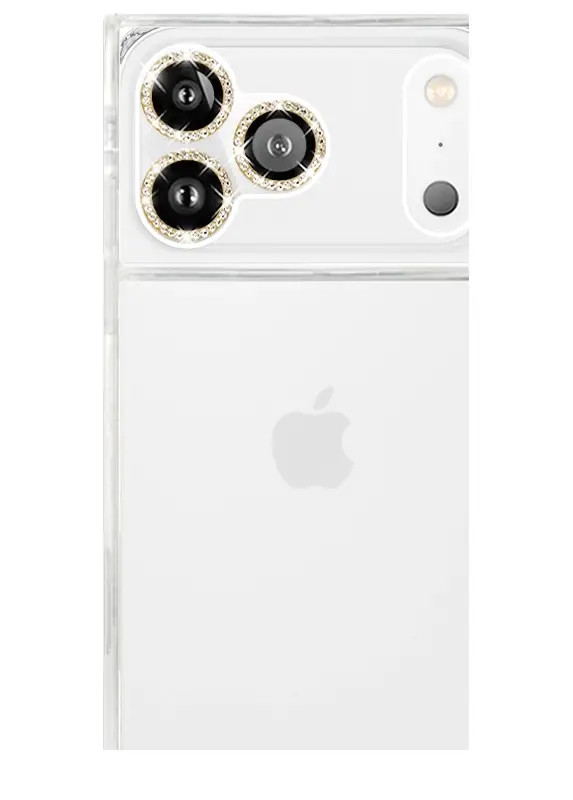 Gold Crystal Camera Lens Protectors | FLAUNT