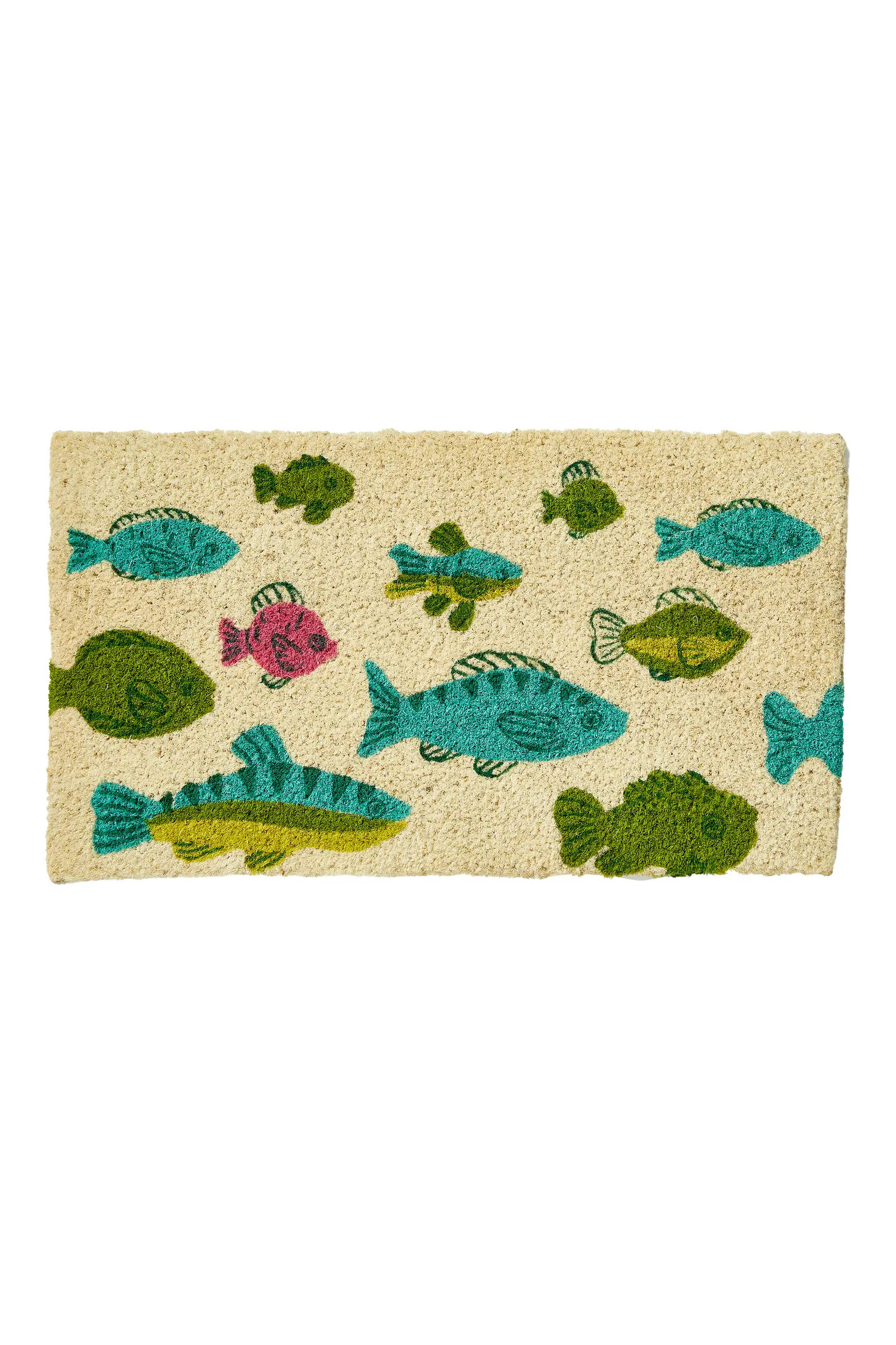 Fish Swimming Non-Slip Coir Mat Multi Coir Summer | Nordstrom | Nordstrom