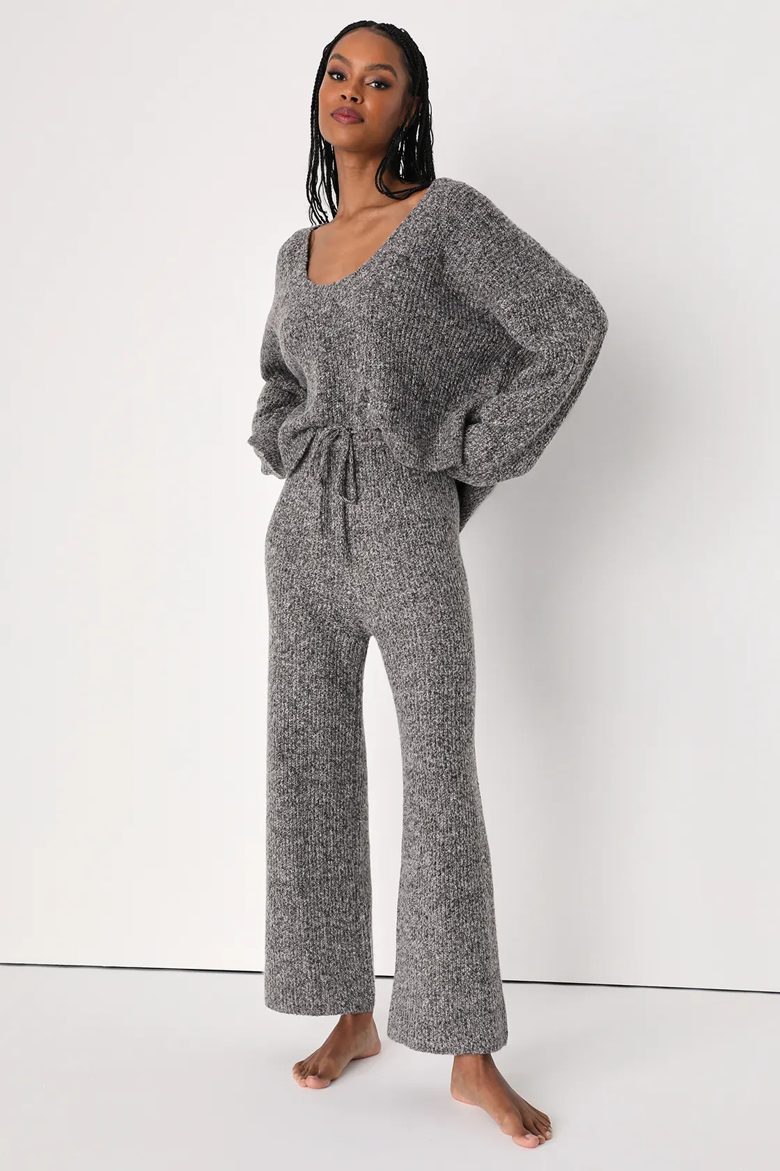 Maximum Relaxation Grey Heather Lounge Pants | Lulus (US)