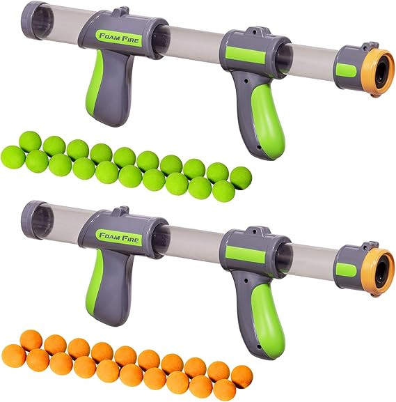 GoSports Official Foam Fire Blasters - 2 Pack Toy Blasters & Replacement Bullet Balls – Fun for... | Amazon (US)