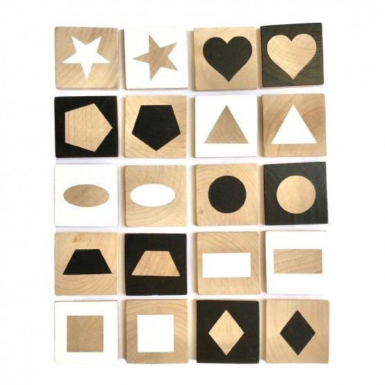 Modern Blocks Shapes Memory Game | The Tot
