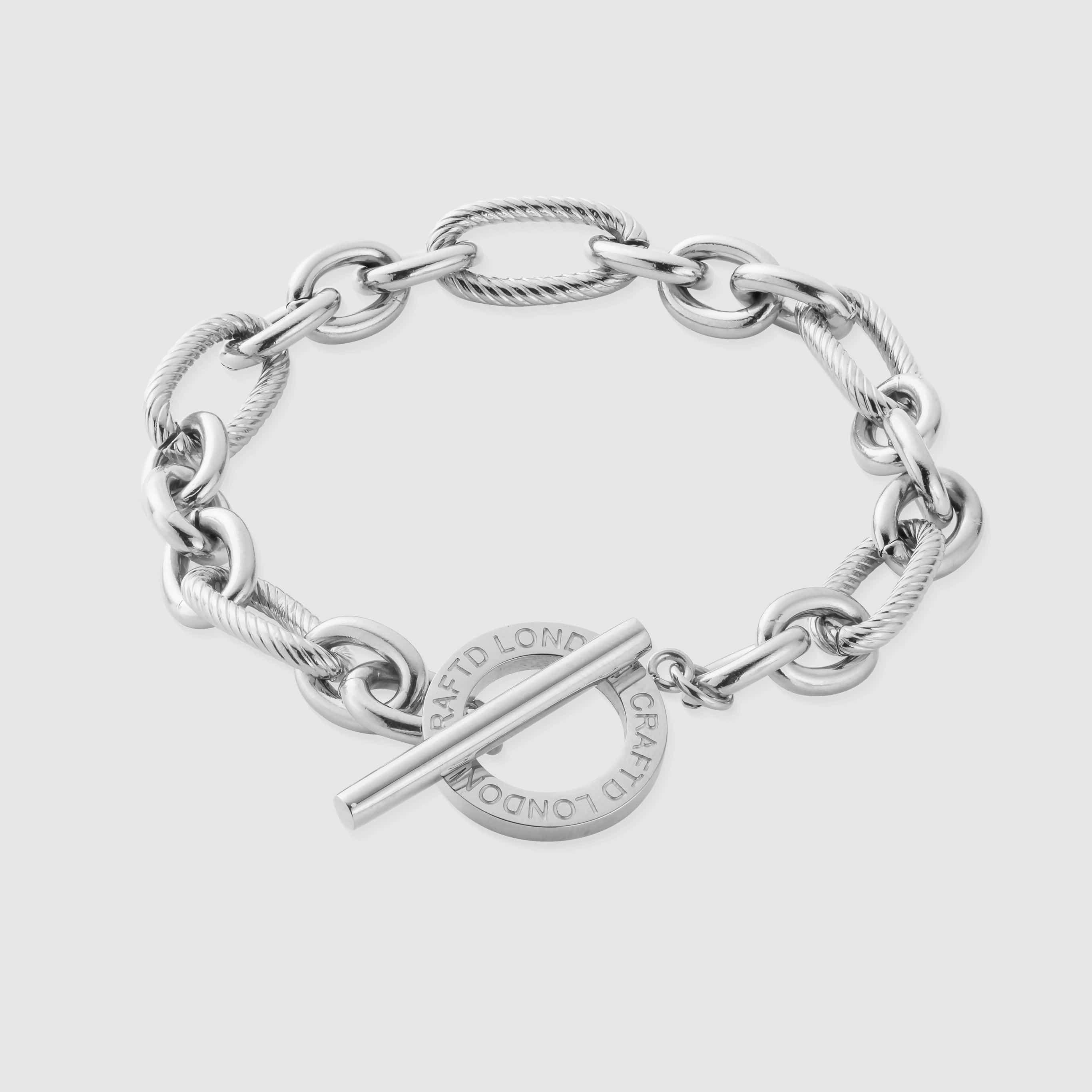 Toggle Milan Bracelet (Silver) | Craftd London (US)
