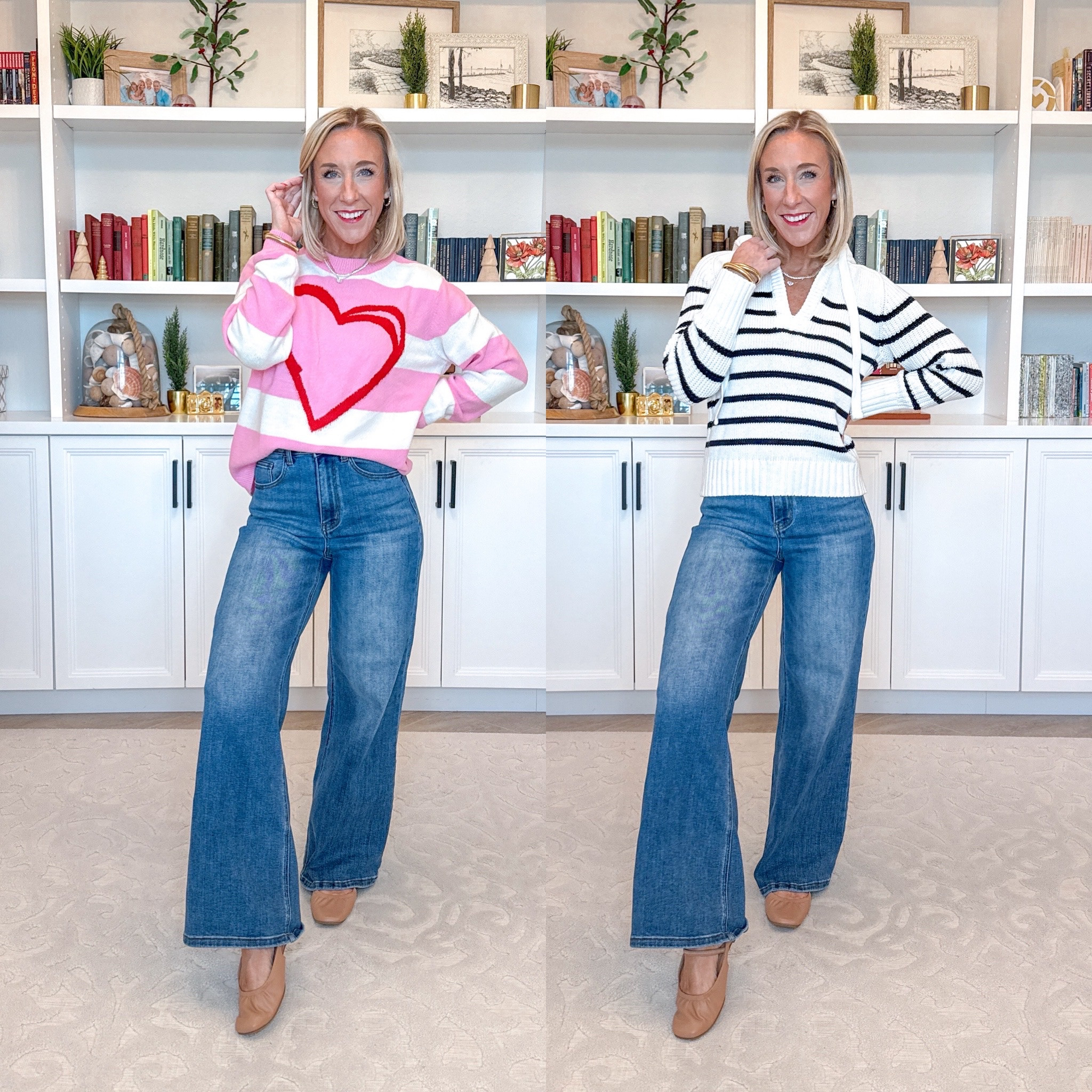 Walmart - more new arrivals * Cotton Hoodie Sweater - size XS. $28. 3 colors. * Dark High Rise Straight Jean - Size 2. 

Striped Sweater w/ Heart - size Small. On sale $13.

 

#LTKOver40 #LTKSeasonal #LTKFindsUnder50