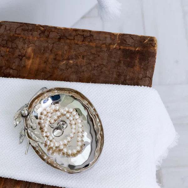 Olive Branch Stainless Steel Bowl | Fig and Dove