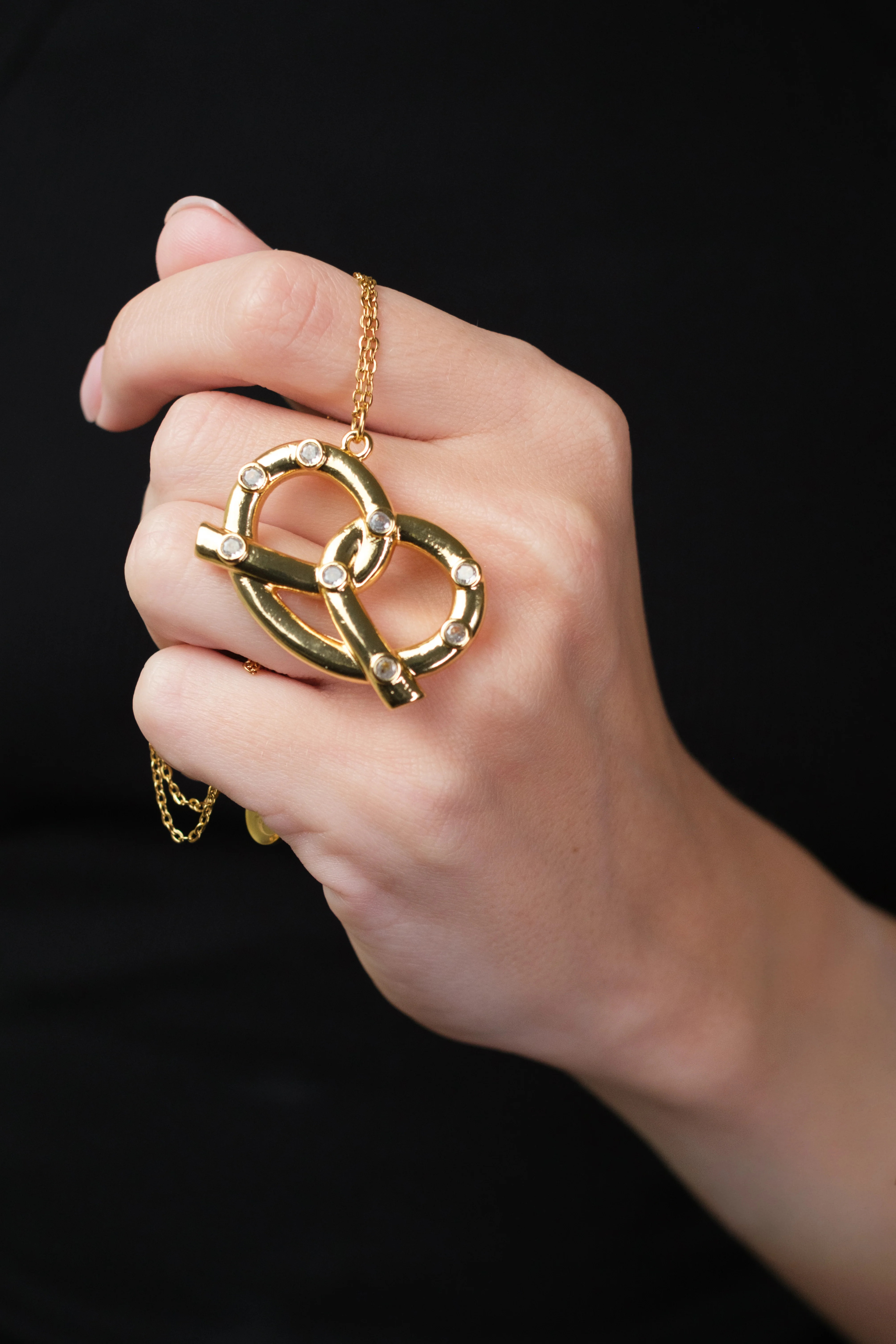 Don't Get it Twisted 316L Stainless Pretzel Necklace | KC Chic Designs