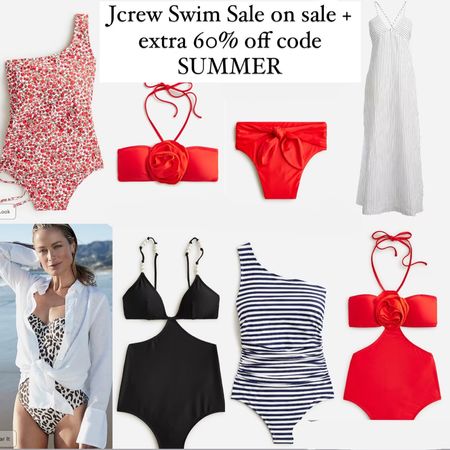 Jcrew major swim sale! Sale items extra 60% off code SUMMER bikini, swimsuit, bathing suit, beach, summer, vacation, summer outfit, summer style 

#LTKSaleAlert #LTKSwim #LTKTravel