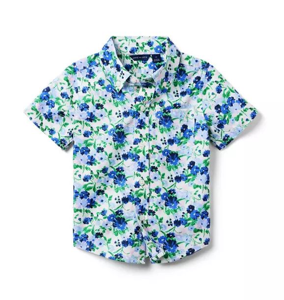 Floral Linen-Cotton Shirt | Janie and Jack