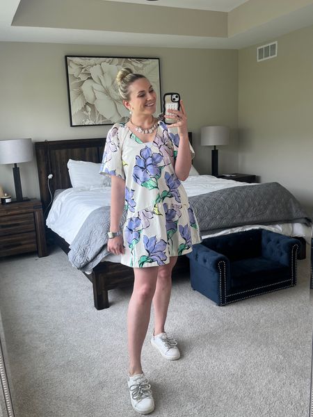 Wearing this dress in a size XS and it is perfection! Normally I wear a S/M so this does run big and I would size down. 

It’s perfect for all those summer days and a last minute Mothers Day Brunch dress! 

#LTKSeasonal #LTKStyleTip #LTKFindsUnder50