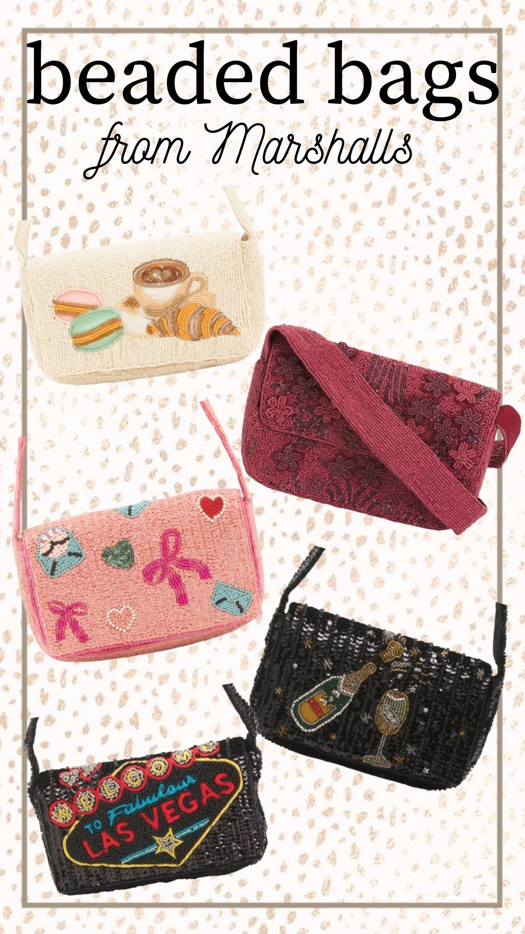 Beaded Bag Restock at Marshall’s & 1 new Beaded Bag! 

Marshall’s l TJ Maxx l Beaded Bags l Evening Bags l New Years Bags l Fall l Macaroons l  

#LTKHoliday #LTKSeasonal #LTKFindsUnder50