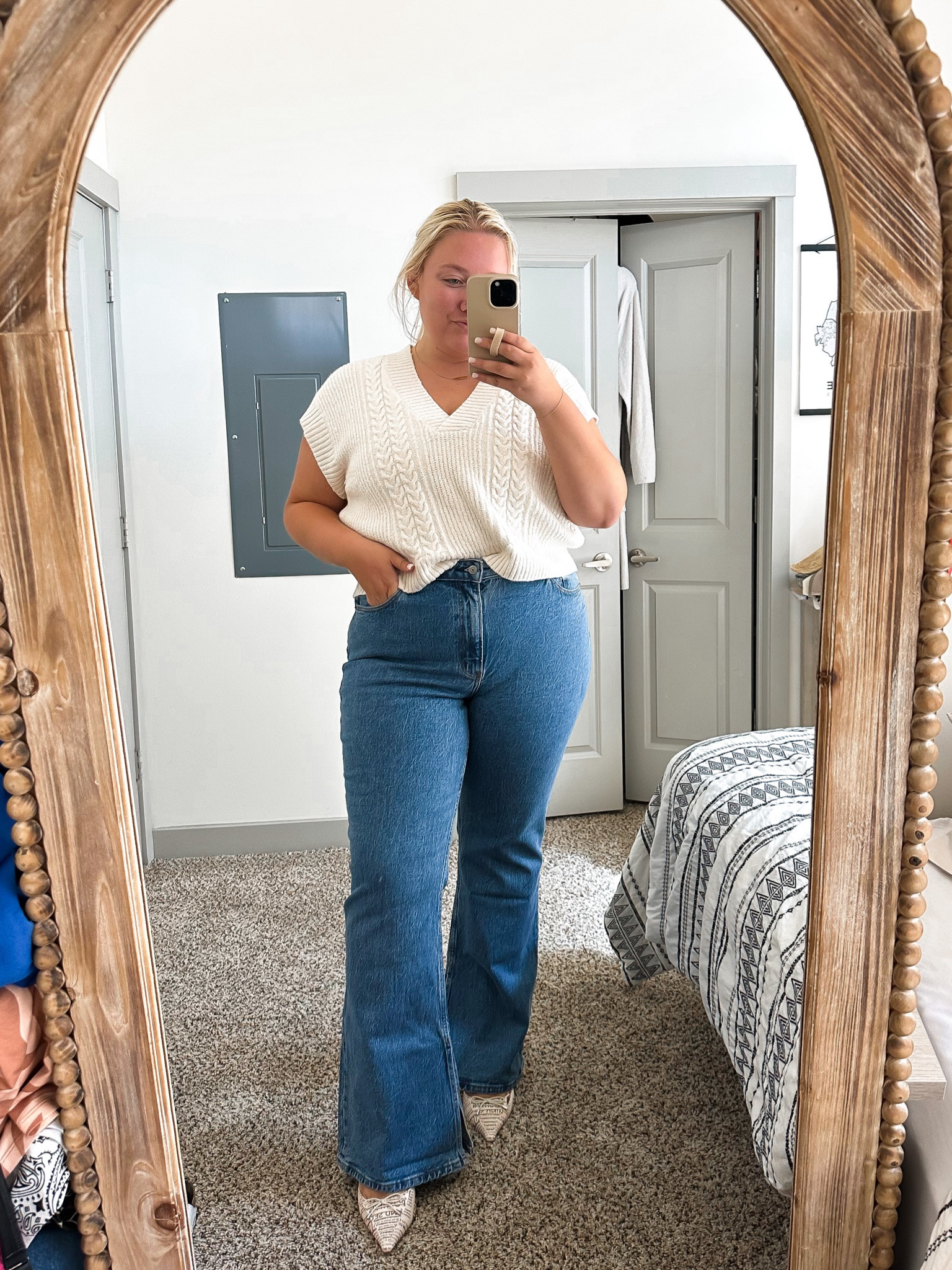 Fall styles on sale this weekend! Wearing curve love 33 long in denim and xxl in top! 

#LTKsalealert #LTKcurves #LTKunder100