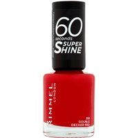 Rimmel 60 Seconds Super Shine Nail Polish 8ml (Various Shades) - Double Decker Red | Look Fantastic (UK)
