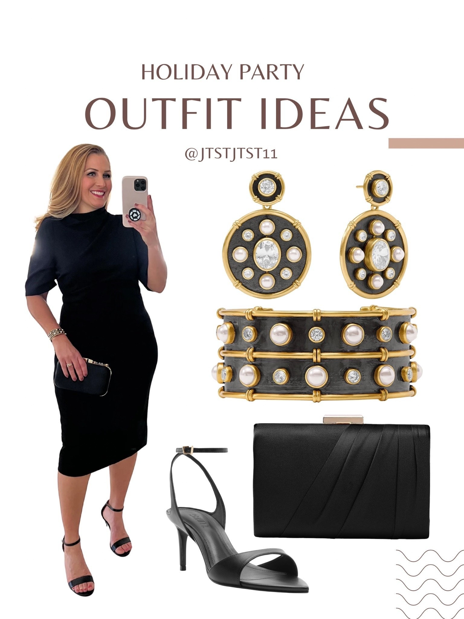🖤BLACK MIDI DRESS: #ad With all of the holiday parties coming up October through December, here’s a versatile black midi dress that you can wear multiple times. @Maggy London   #maggylondon 

🖤You can even wear it into the office. Love the cut. It’s super flattering.

🖤Wearing a size 12. Fits true by size. There’s stretch in the fabric and it zips up the back.

🖤Use PROMO Code: PICKEDBYML15 on your next order!

#LTKSeasonal #LTKWorkwear #LTKWedding