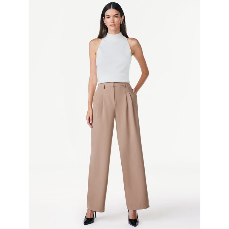 Scoop Women’s Sleeveless Halter Neck Sweater, Sizes XS-XXL | Walmart (US)