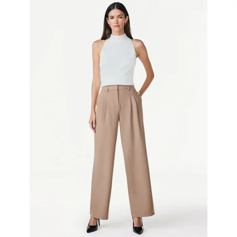 Scoop Women’s Sleeveless Halter Neck Sweater, Sizes XS-XXL | Walmart (US)