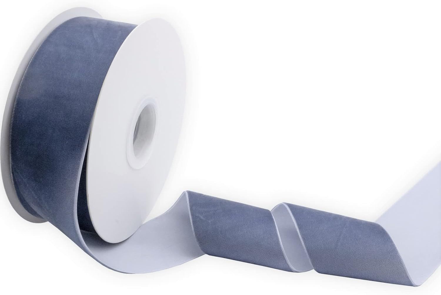 XMRIBBON Dusty Blue Velvet Ribbon Single Sided,2 Inch by 10 Yards Spool | Amazon (US)