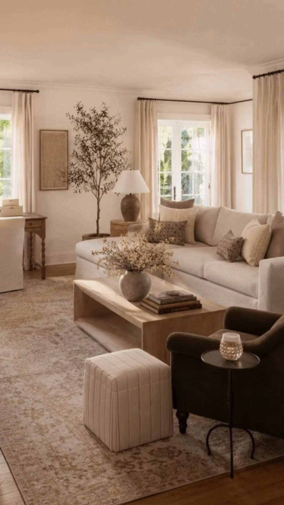 A look at some of our favorite pieces from our Nancy Meyers inspired living room design filled with warm & cozy items guaranteed to give you that gorgeous, laid-back, lived-in look we love 🤍

#LTKHome