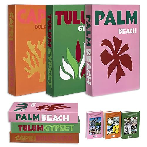 3 Pieces Decorative Books Set, Decorative Stacked Books Decor, Shelf Decor Accents Decorative Books, Decor Books for Home Decor, Faux Books for Decoration Home, Office | Amazon (US)