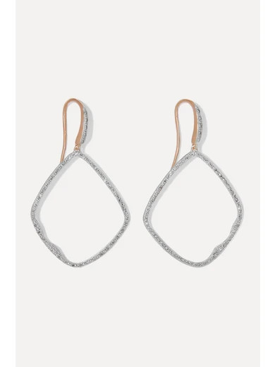 Riva Large Hoop rose gold vermeil diamond earrings | NET-A-PORTER (UK & EU)