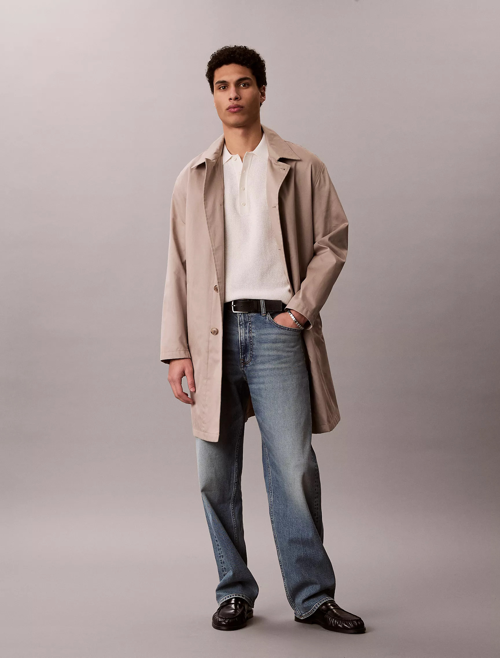 Waffle Cotton Polo Sweater | Calvin Klein | Calvin Klein (US)