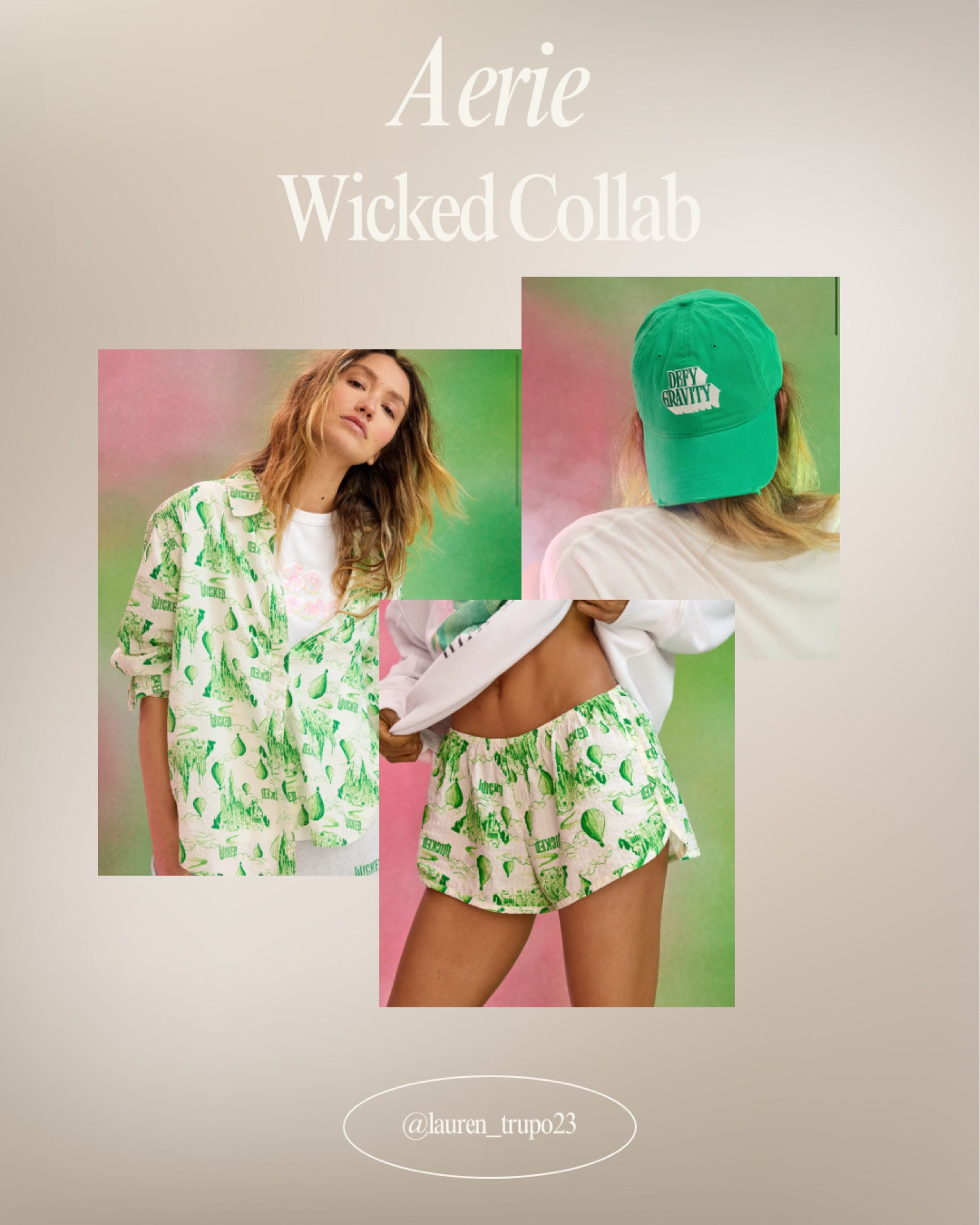 The Aerie x Wicked collab is here!! So excited for all the new Wicked Movie finds ✨💚🩷

#LTKFindsUnder100