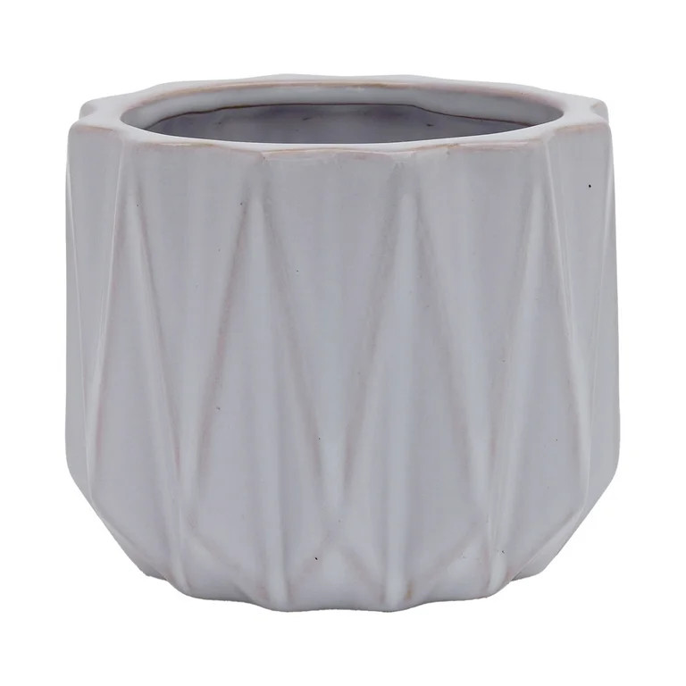 Better Homes & Gardens Pottery 5" Devi Round Ceramic Planter, White - Walmart.com | Walmart (US)