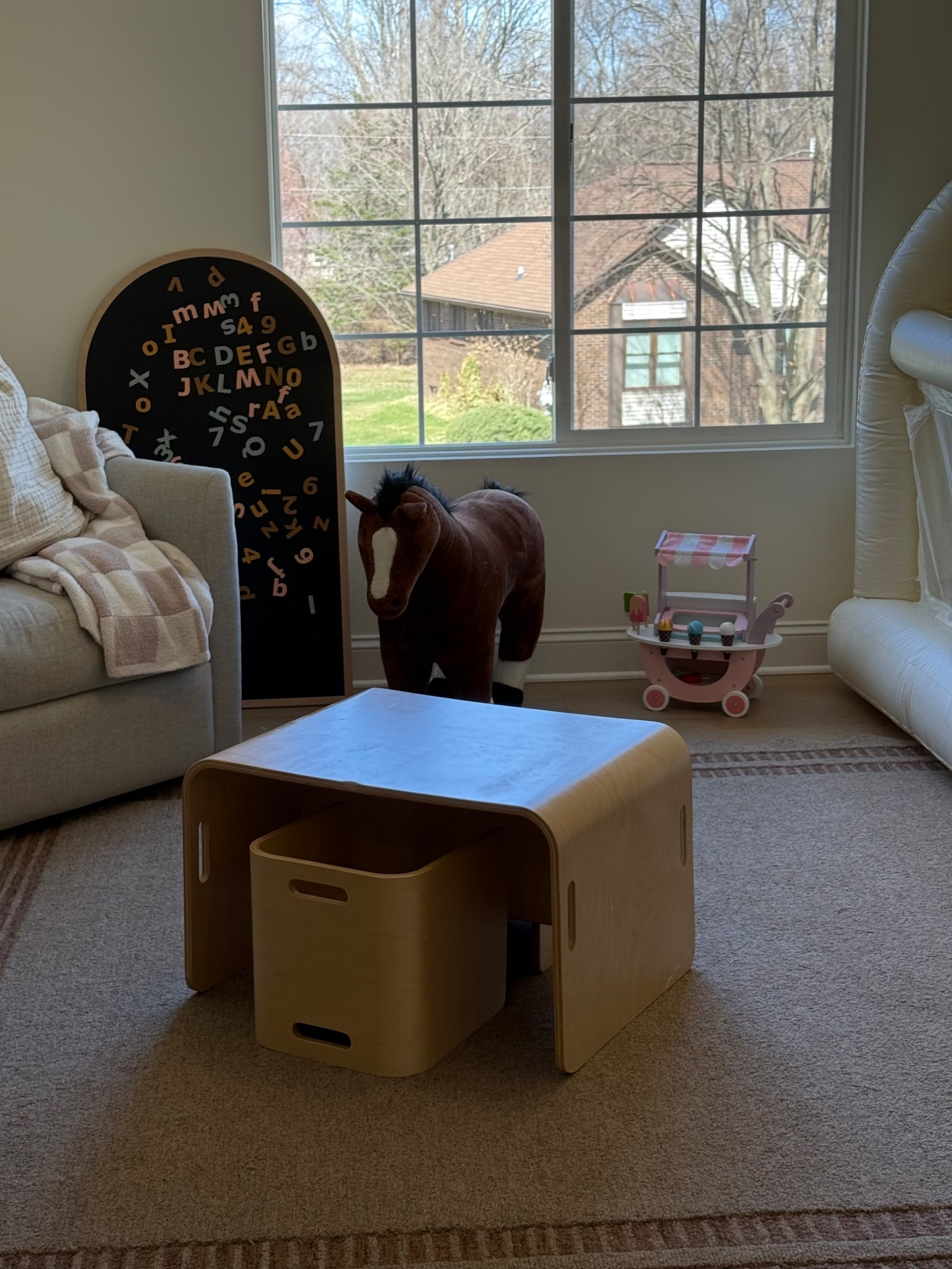 Neutral kids playroom setup 🤍  

Toddler playroom , toddler toys, neutral playroom, playroom decor, Montessori playroom ￼

#LTKKids #LTKmomlife #LTKHome