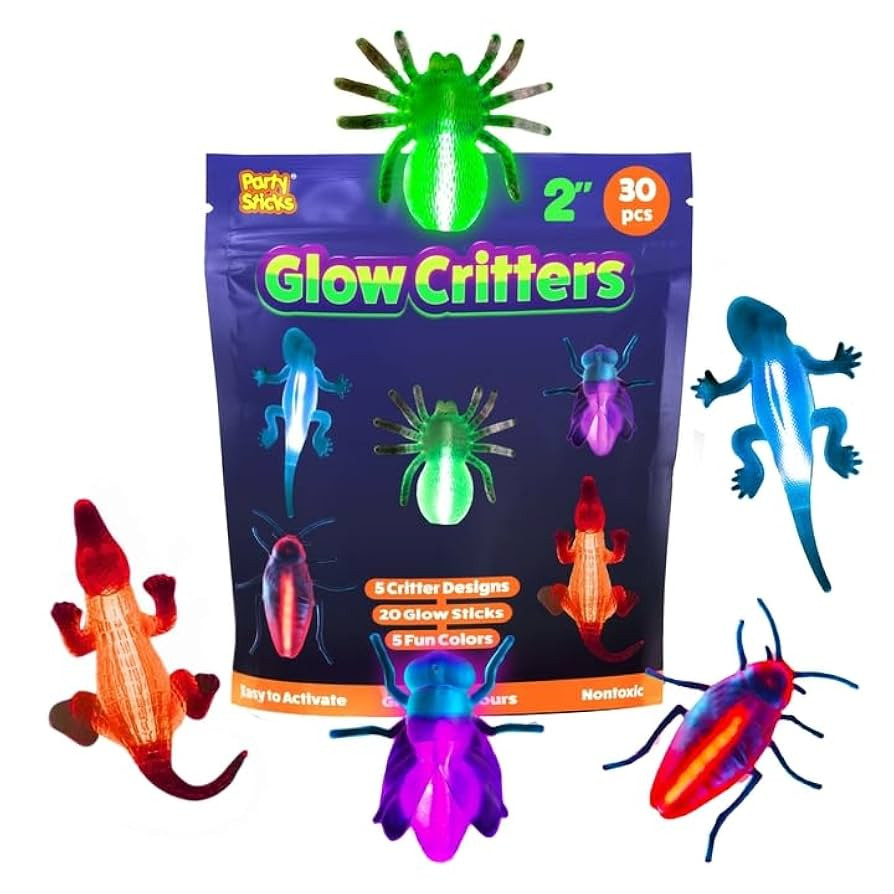 Glow Critters and Halloween Trick or Treat Glow Skeletons and Pumpkins - Glow Sticks Party Favors... | Amazon (US)