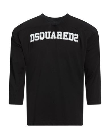 Dsquared2 Man T-shirt Black Size XS Cotton, Viscose | YOOX (US)