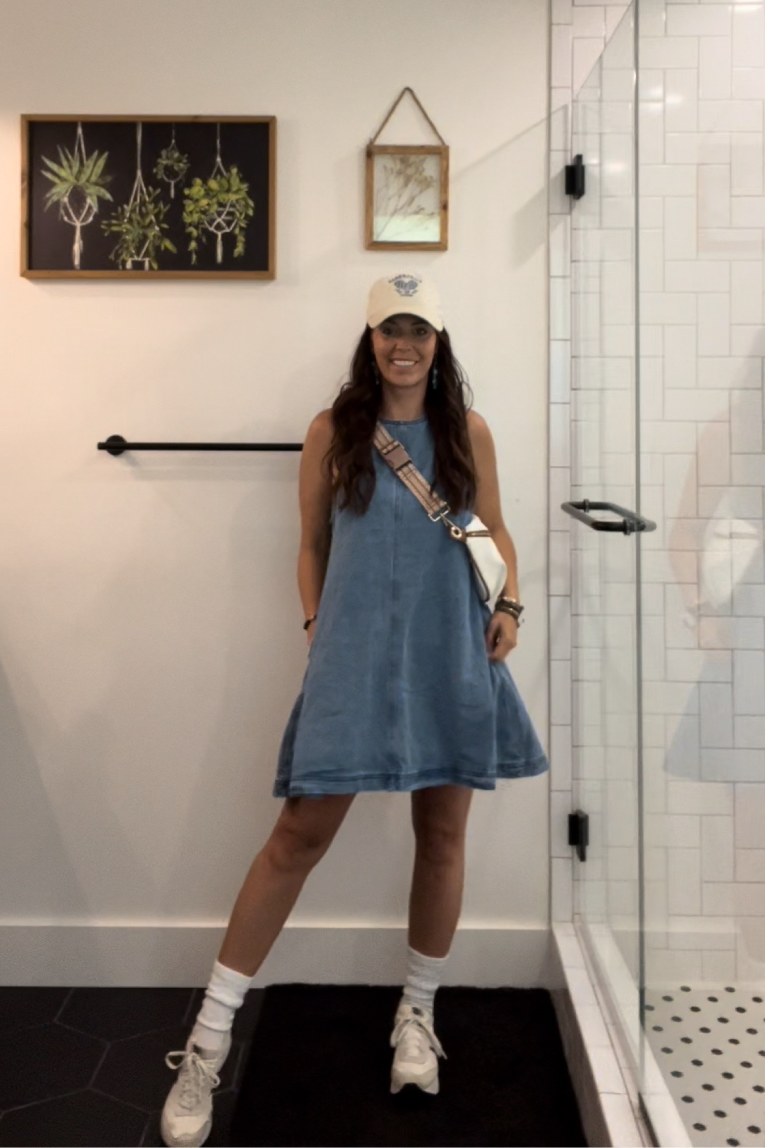 Free People dupe! Love this denim dress. The back has a cut out (check my IG to see the back)! I’m 5’3 and 125lbs, this dress runs big, size down 1 size! 

Worse this to my son’s soccer game and got so many compliments! 

Everything I have on is from Amazon.

#LTKVideo #LTKFallSale #LTKOver40