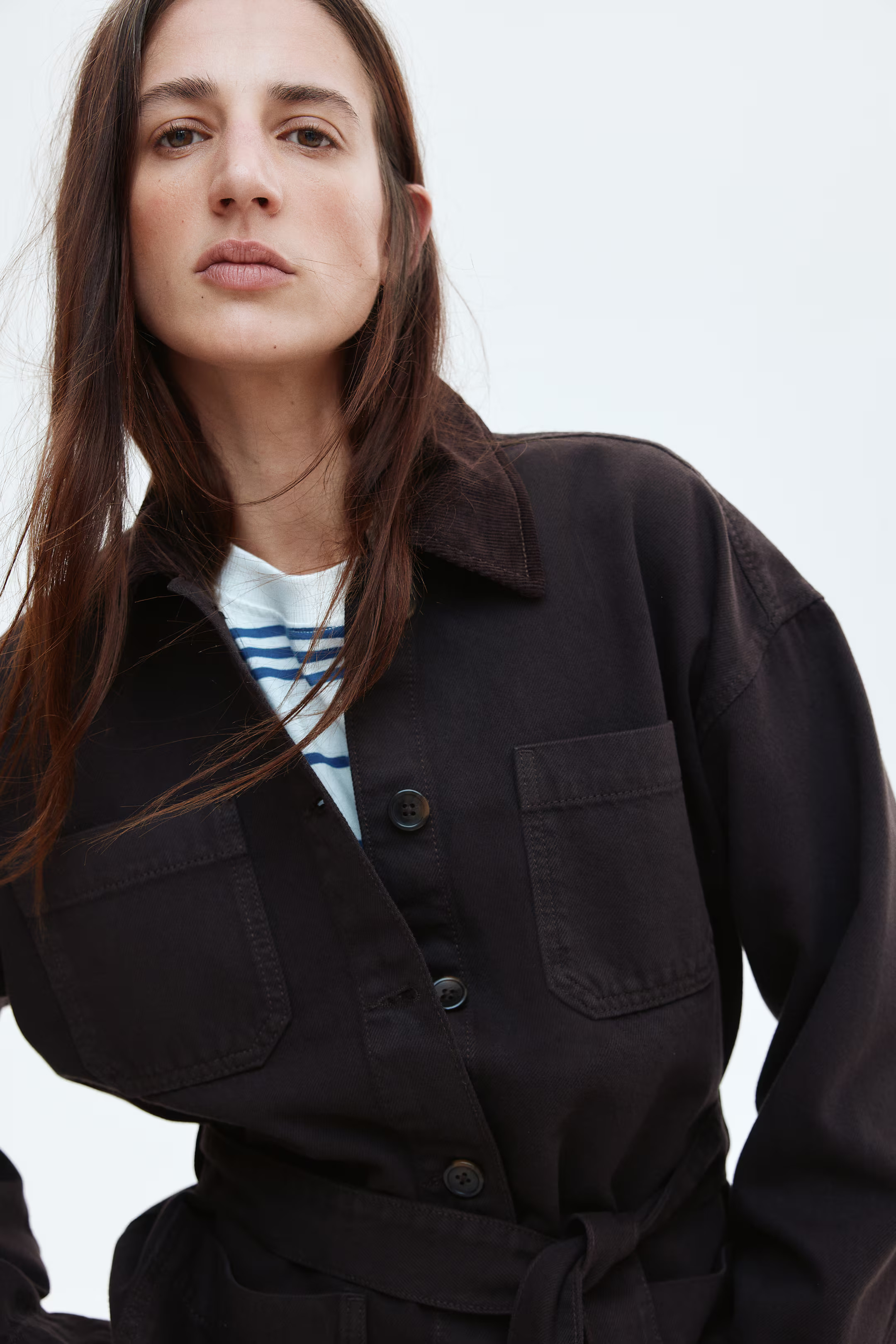 Tie-belt denim jacket | H&M (UK, MY, IN, SG, PH, TW, HK)