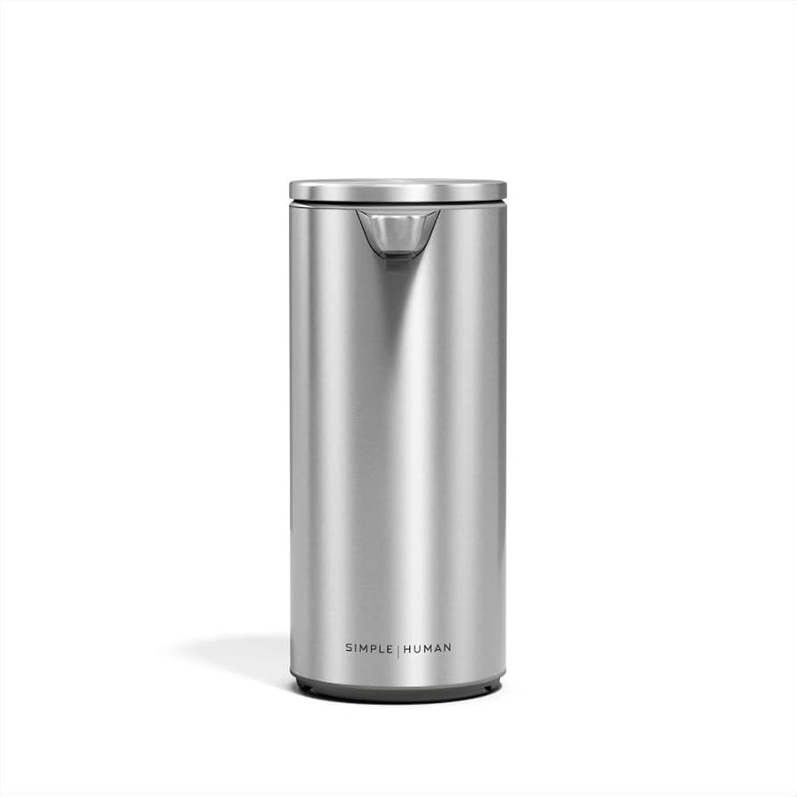 simplehuman 9 oz. Touch-Free Automatic Rechargeable Sensor Pump, Brushed Stainless Steel, New | Amazon (US)