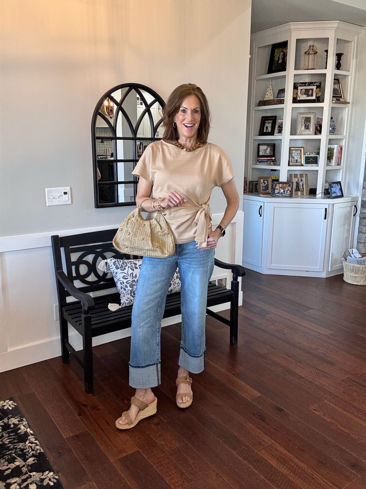 Loving this tan blouse from Amazon! The tie detail is my favorite! 
-
-
-
Women’s fashion, outfit inspo, outfit ideas, what to wear for, fashion over 40, fashion over 50, spring outfits, winter to spring style, winter to spring transition outfits, spring outfits, spring fashion, spring style, women’s spring outfit, Vacation outfit, vacation style

#LTKSeasonal #LTKOver40 #LTKootd