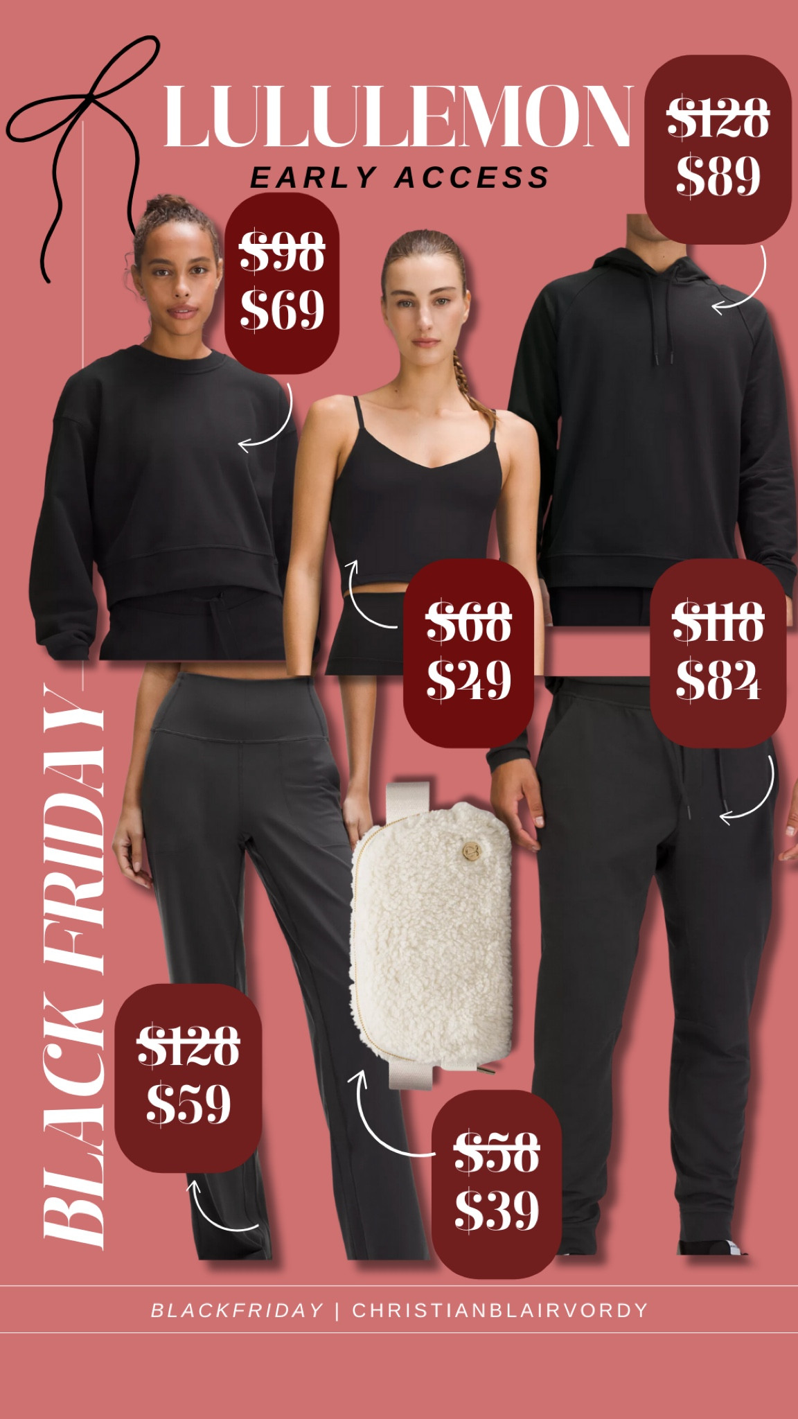 Early access; Black Friday sale; lululemon top picks

#christianblairvordy

#lululemon #sale #blackfriday #earlyaccess

#LTKCyberWeek #LTKSaleAlert #LTKFindsUnder100