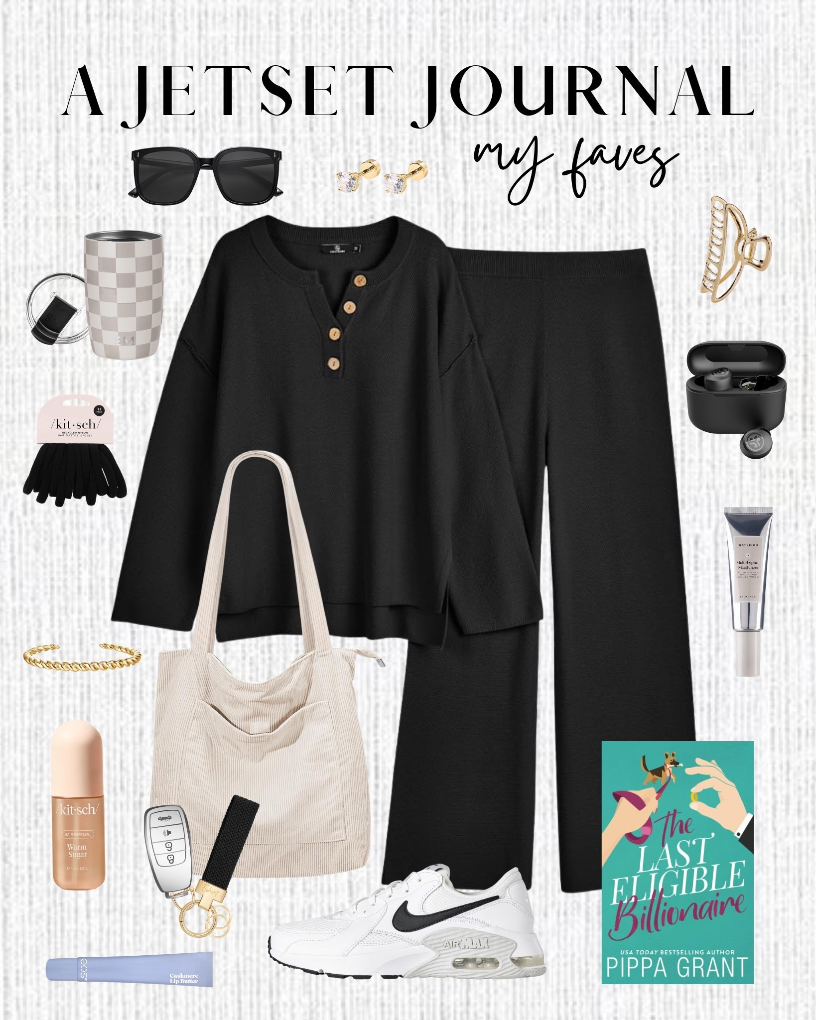 Everything I love on Amazon, all in one place for you to shop!
black lounge set, matching style, the last eligible billionaire, tiktok viral, tiktok made me buy it, gold accessories, booktok, book recommendation, matching set, casual outfit idea, amazon finds, casual look, fall style, airport outfit, beauty favorite, neutral style, affordable look, amazon finds, fall outfit

#LTKSeasonal #LTKU #LTKStyleTip