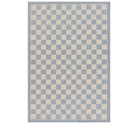 Erin Gates By Momeni Saybrook Check Outdoor Performance Rug | Pottery Barn (US)