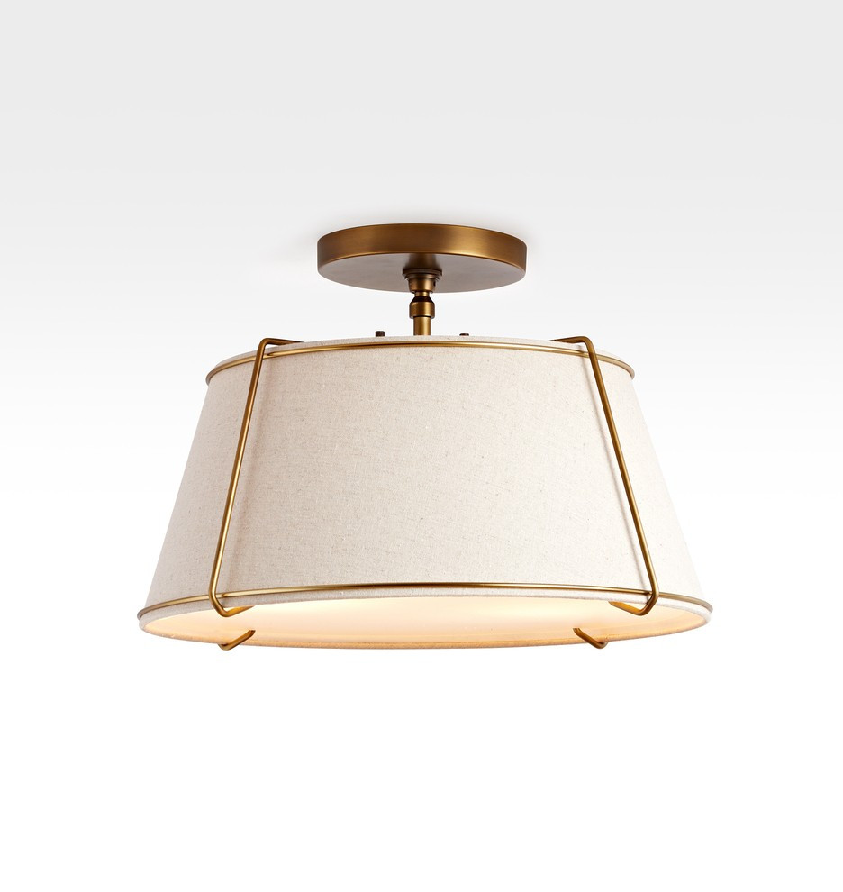 Conical Drum Semi-Flush Fixture | Rejuvenation