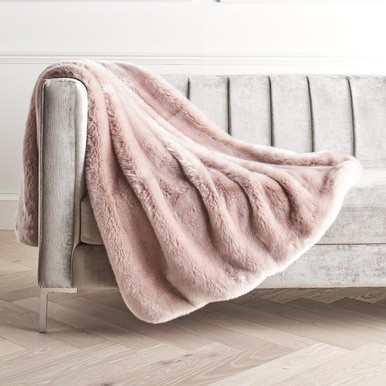 Bijou Throw - Blush Throw Blanket Pottery barn finds furniture deals furniture deals sales | Z Gallerie