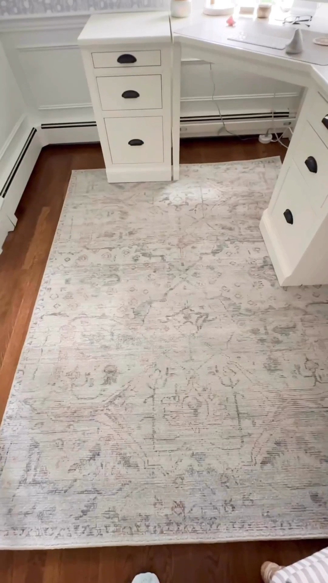 Home office rug that pulled the whole room together 🤍 This new rug is almost 50% off right now!!
Sharing the exact rug and decor from this space!

#LTKSaleAlert #LTKHome