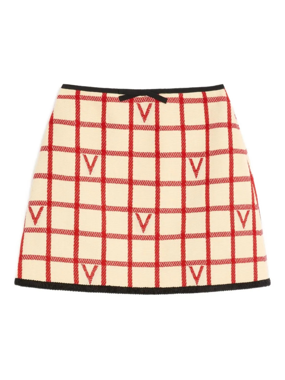 Valentino Garavani grid-patterned Mini Skirt | Neutrals | FARFETCH | Farfetch Global