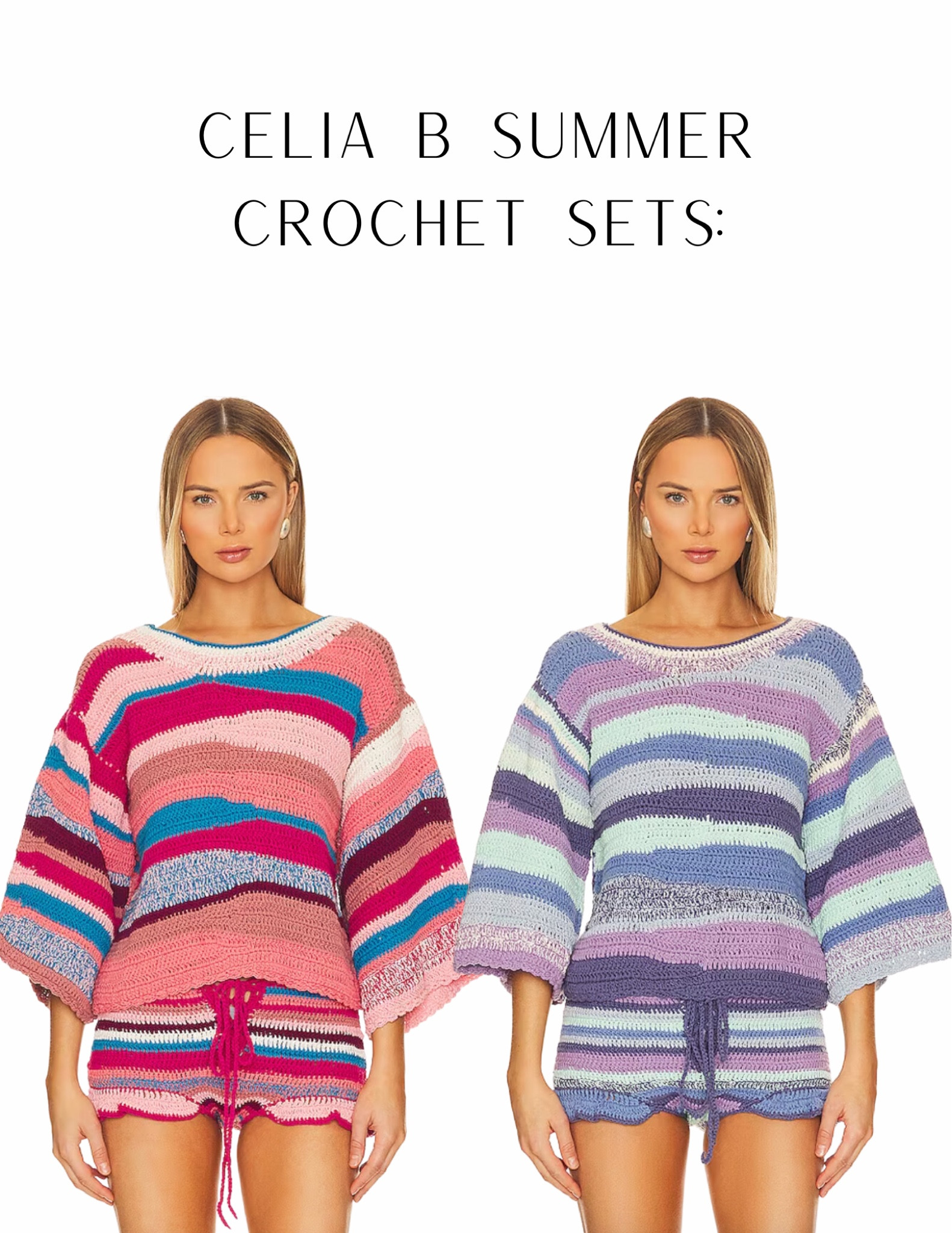 Obsessed with these crochet summer sets. Perfect for vacation looks. Colorful spring/summer sets 



#LTKtravel #LTKaustralia #LTKswim