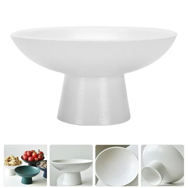 Ceramic Fruit Bowl, 5" Fruit Basket for Kitchen Counter, Decorative Pedestal Bowl for Table Decor... | Walmart (US)
