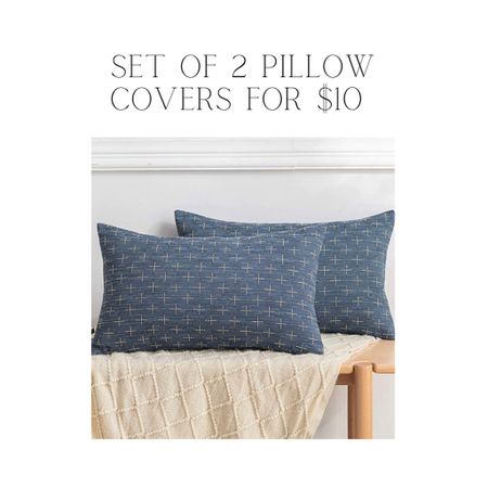 Dark Blue Decorative Burlap Linen Throw Pillow Covers for Couch Sofa Living Room Chair Decor, Modern Farmhouse Pillowcase Rustic Woven Textured Lumbar Pillows Cushion Cover, 12 x 20 inch, Set of 2, Amazon home

#LTKsalealert #LTKunder50 #LTKhome