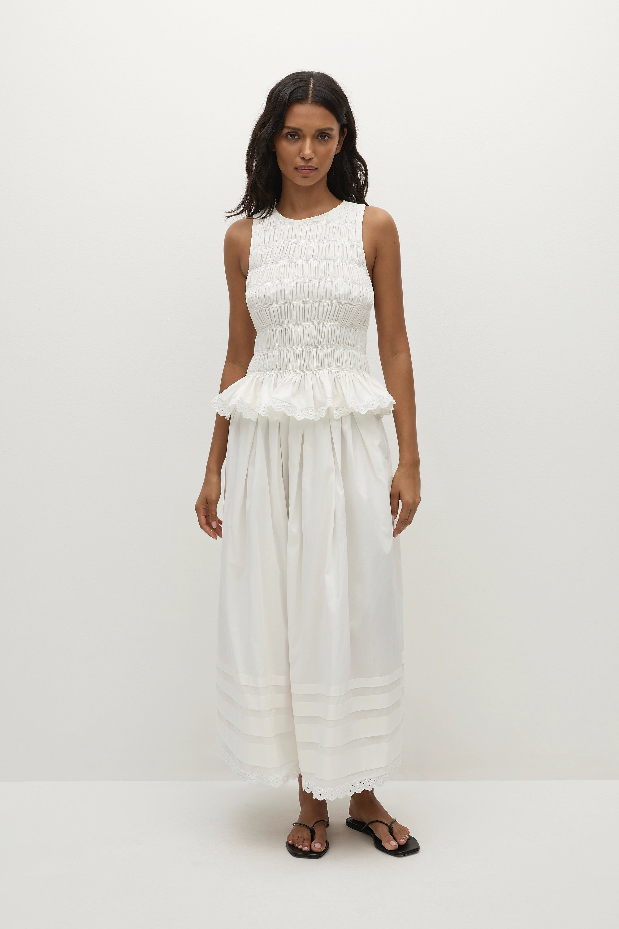 Thea Top White - Final Sale, L / WHITE | Faithfull (AU)