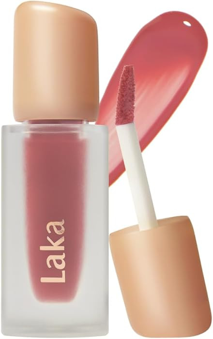 Laka Fruity Glam Tint, 4.5g/0.15oz, Glowing Lip Stain with Wide Color Spectrum, Hydrating & Light... | Amazon (US)