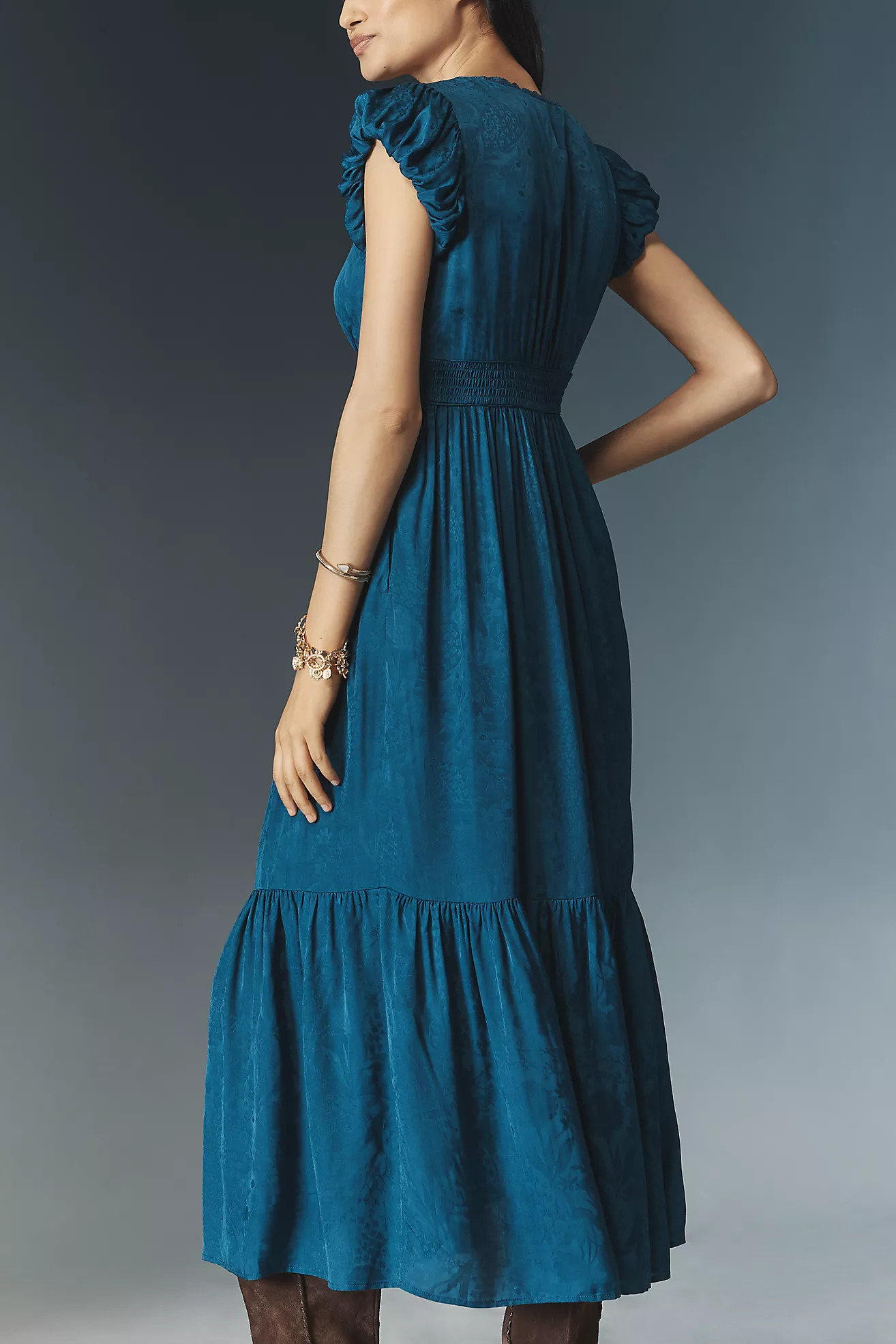 Peregrine Silken Midi Dress | Anthropologie (US)