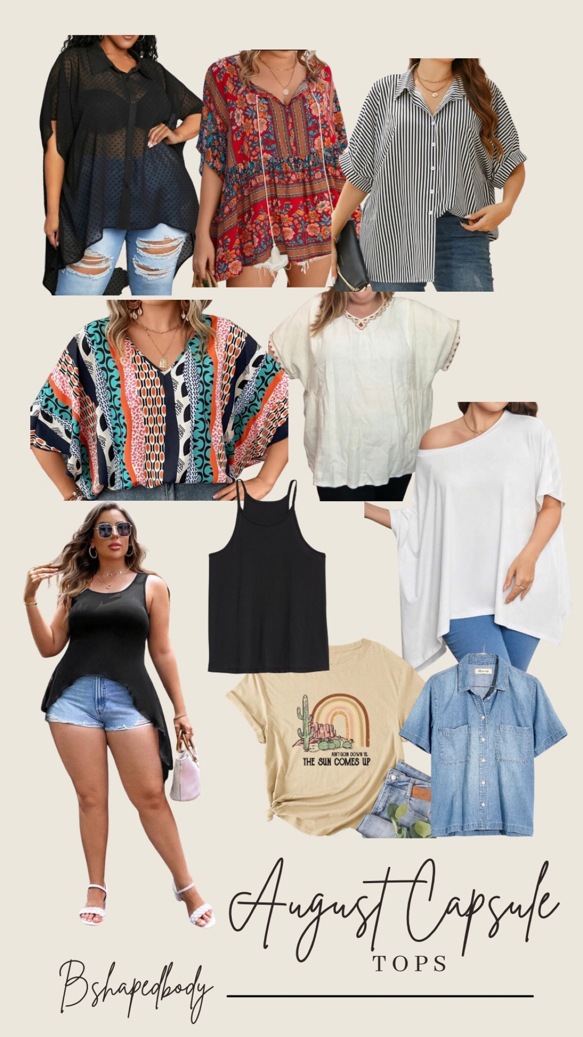 My august capsule - tops!