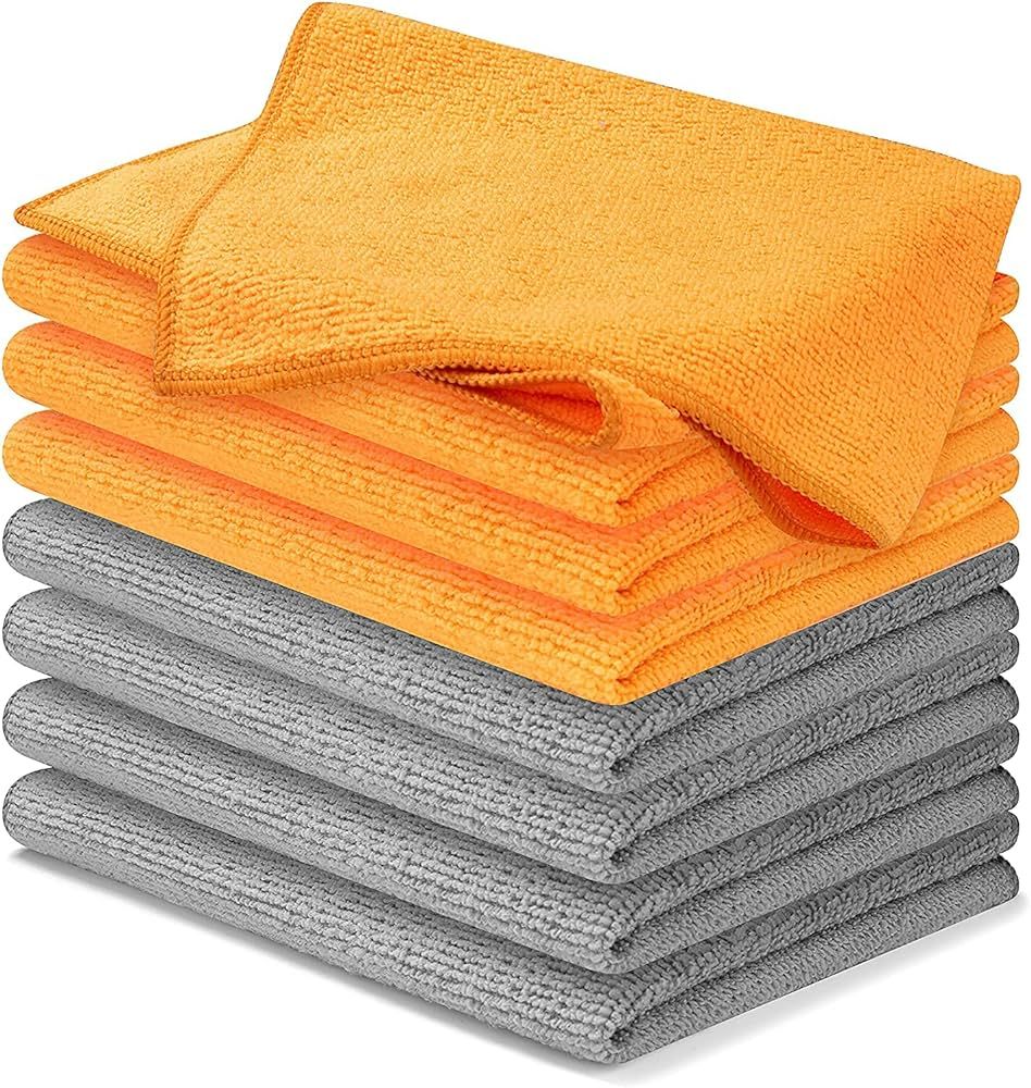 USANOOKS Microfiber Cleaning Cloth - (12x16 inches) High Performance - Ultra Absorbent Weave Trap... | Amazon (US)