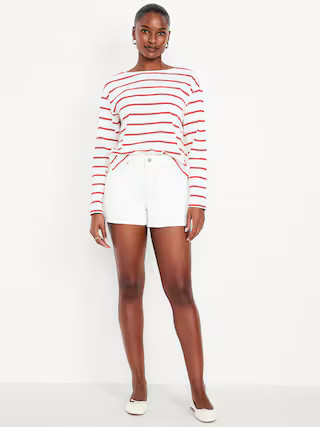 Curvy High-Waisted OG Jean Shorts -- 3-inch inseam | Old Navy (US)