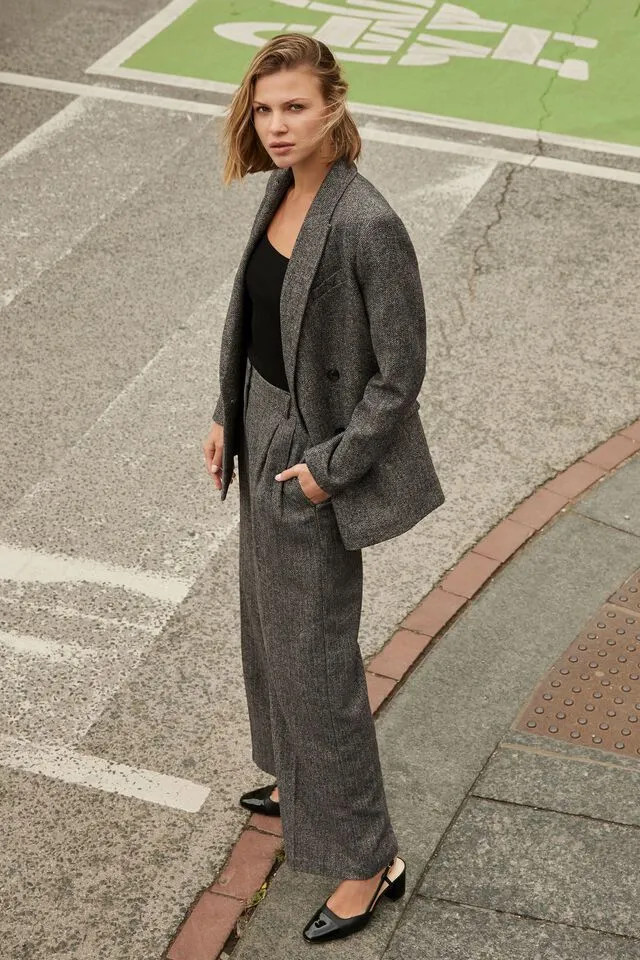 Anya Double Breasted Blazer | Dynamite Clothing