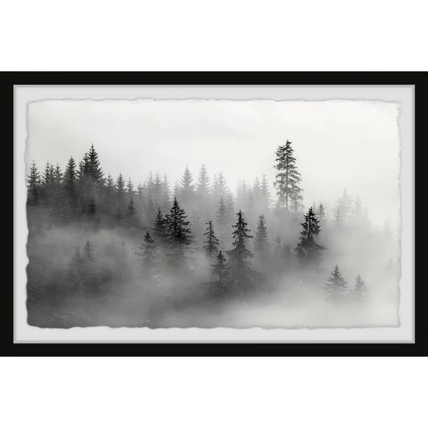 Marmont Hill The Mysterious Dark Forest Framed Wall Art, 8" x 12" - Walmart.com | Walmart (US)